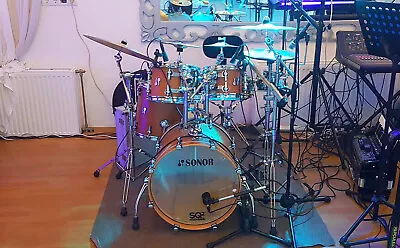 Sonor SQ2 Drum Set  20 10 12 14 Vintage Maple • $3895