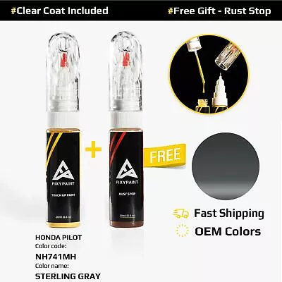 Car Touch Up Paint For HONDA PILOT Code: NH741MH STERLING GRAY • $23.99
