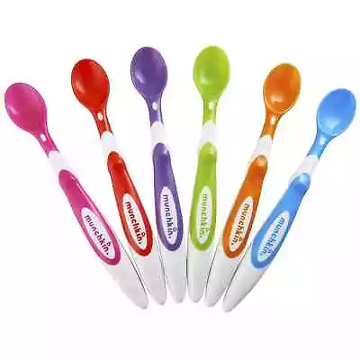 Munchkin Soft Tip Infant Spoons Baby Feeding Weaning Accessory 6 Pack 3M+ NEW • £7.99