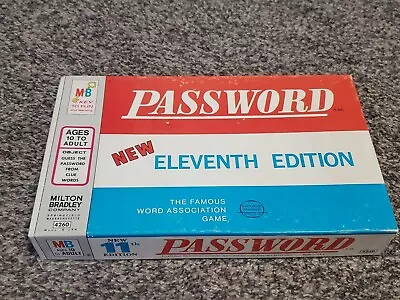 Vintage Password Word Association  Game 11 Edition Milton Bradley Complete • $15