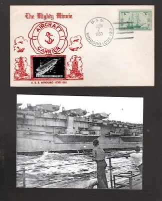 U.S.S. Mindoro (CVE-120) - Naval Ship's Cover - June 7 1950 - Gmahle Cachet • $4.99