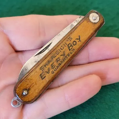 Old Vintage Antique Shapleigh HDW Boys Wooden Jack Folding Pocket Knife • $129.99