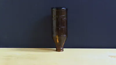 Vintage Certo Amber Embossed Bottle With Measuring Lines Upside Down Print • $6.50