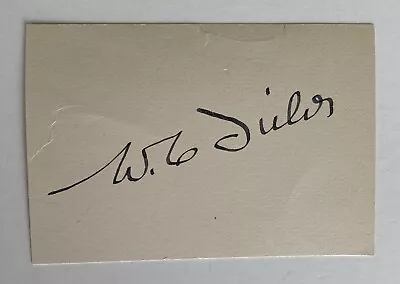 W. C. Fields Autographed Signed 2.25 X 3.25 Card • $64