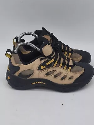 Merrell Womens Reflex Birch Yellow Low Hiking Trail Walking Shoes 10498 Size 7 • $24.95