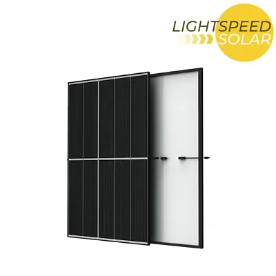 850W (2x 425W) Black-Frame BiFacial Solar PV Module 12V 24V 48V - House Panel • £295