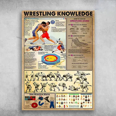 $13.92 • Buy Wrestling Poster, Wrestling Lover, Wrestling Knowledge, How To Choose Wrestli...