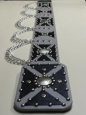 *** Elvis Style  Black & Silver Matte  Jumpsuit Belt *** • $100