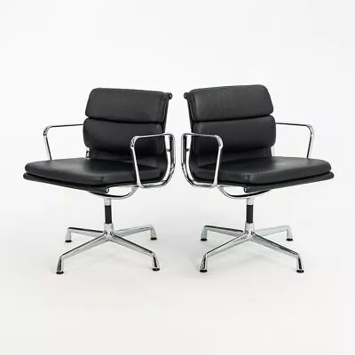 2000 Vitra Soft Pad Management Chairs In Black Leather W Antler Base 10x Avail • $1200