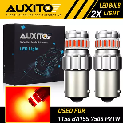 $14.99 • Buy 1156 7506 Red LED Brake Stop Tail Light Bulb Error Free For BMW Audi Lexus EOA