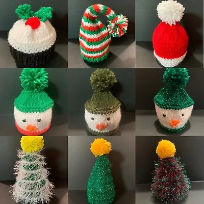 £2.75 • Buy Handmade Knitted Chocolate Orange Cover - Snowman Santa Hat Tree Elf  Pudding 