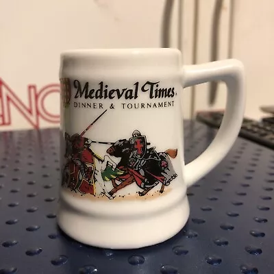 Medieval Times 3” Dinner & Tournament Souvenir Shot Mug 3 OZ Jousting VG • $9.99