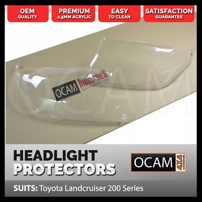 OCAM Headlight Protectors For Toyota Landcruiser 200 Series 2007-07/2015 Covers • $79