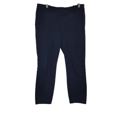 J. Crew Minnie Blue Side Zipper Flat Panel Ankle Pants Size 2 EUC • $25