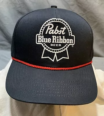 Official Brand Pabst Blue Ribbon PBR Beer Snapback Roper Hat Trucker Hat • $15.50