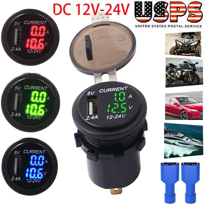 LED Digital Display Voltmeter Car Motorcycle Voltage Volt Gauge Panel Meter 12V • $8.90