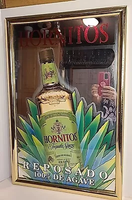 RARE!! Vintage Hornitos Tequila Sauza Reposado Beer Bar Mirror Man Cave Pub  • $199.99