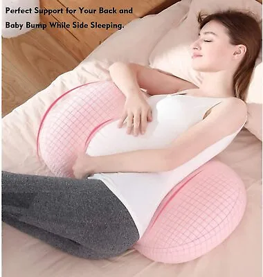 $22.99 • Buy Pregnancy Pillow Maternity Belly Contoured Body Pregnant U Shape Feeding Cushion