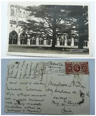 Salisbury Cathedral. The Cloisters. Posted 1935 • £2