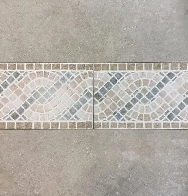 Ceramic Mosaic Effect Border 200x300mm Wall Tiles • £3