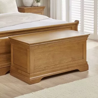 French Louis Oak Ottoman Bedding Blanket Box - Bedroom - Lounge -Play Room -FL14 • £279