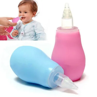 Baby Newborn Infant Toddler Soft Nose Cleaner Nasal Mucus Snot Suction Aspirator • £3.99