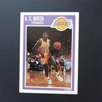 1989-90 Fleer #76 A.C. Green Lakers • $1