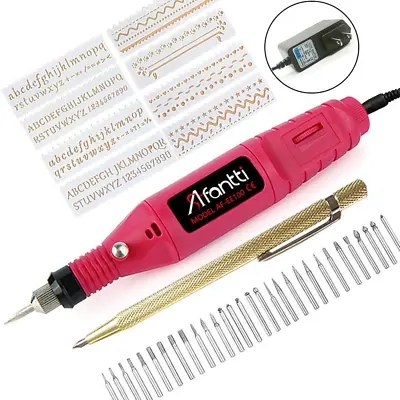 Micro Corded Electric Engraver Pen Tool Mini DIY Engraving Machine Kit For Me • $25.28