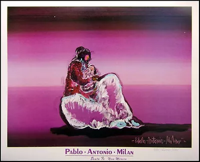 Pablo Milan Poster Untitled Mother & Child Hand Signed Artwork Art Poster • $100