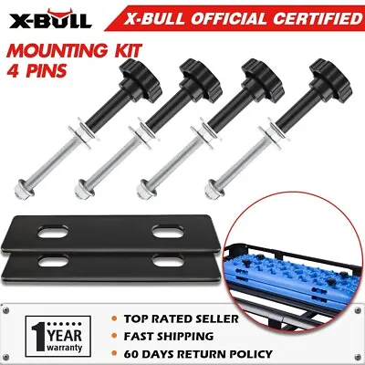 Recovery Tracks Mounting Pins Kit 4 Bolts Holder Brackets Roof Accessories 4WD • $32.90