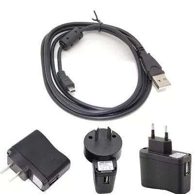 USB AC Power Adapter Camera Battery Charger+PC Cable For Nikon Coolpix P520 • $5.16