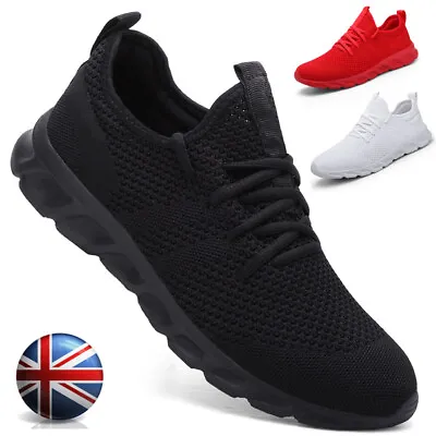 £20.19 • Buy Breathable Mens Running Sport Shoes Trainers Fitness Gym Casual Lace Up Sneakers