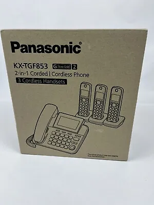 Panasonic KX-TGF853 G2 Cordless Phone System W/Answering Machine ROSE GOLD • $35