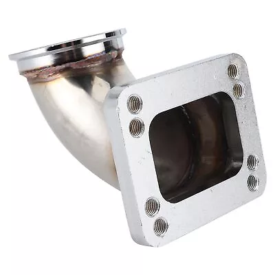 Stainless Steel 2.5  V-Band T3 T4 Turbo 90 Degree Elbow Adapter Flange • $43.69