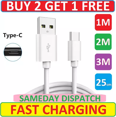 Fast Charger For Samsung Galaxy S8 S9 S10+ Plus Type C USB-C Data Charging Cable • £2.49