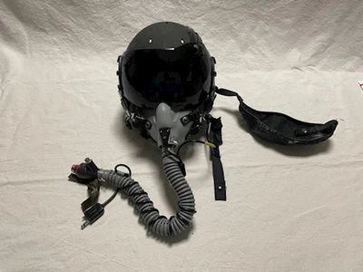 $2800 • Buy HGU-GENTEX 68/P USA Large Jet Pilot Flight Helmet MBU 12/P Oxygen Mask Black Ops