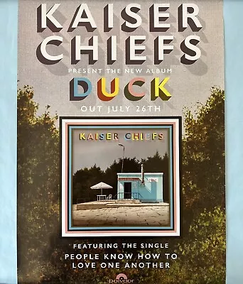 Kaiser Chiefs Duck Original Promo Poster 71cm X 50cm Rare • £11.99