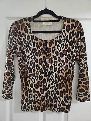 Wheels & Dollbaby Leopard Print Cardigan Size 8 • $80