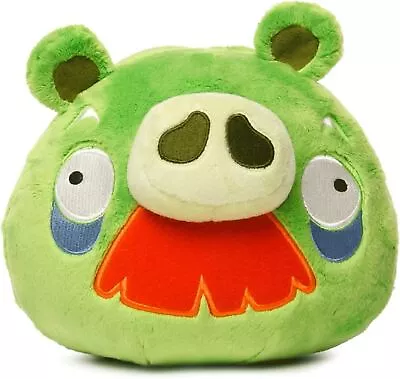 Angry Birds Green Moustache Foreman Pig Plush Bad Piggie 7  Pillow Doll Soft Toy • $24.99