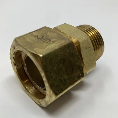 TracPipe AutoFlare Brass Straight Fitting 3/4 Inch X 3/4 Inch MPT Threaded NEW • $30.59