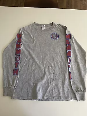 Mammoth Mountain Snowboarding Graphic Shirt Mens Small Gray Long Sleeve Gildan • $27