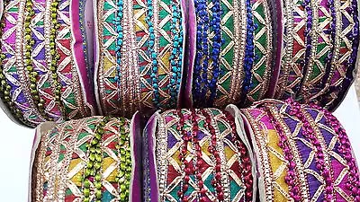 £1.49 • Buy Beautiful Stylish Embroidered Pattern Lace Trimming Ribbon Designing Craft