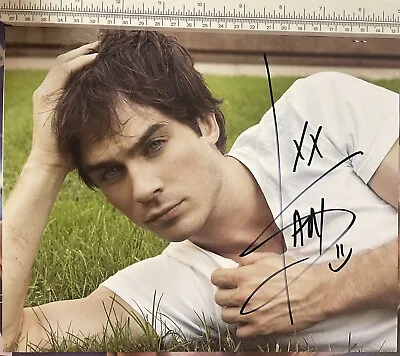 Ian Somerhalder Signed Authentic Photo Vampire Diaries Signed InPerson At Con • $89.99