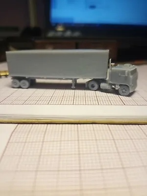 $16 • Buy Z Scale Train Miniature Truck Ford W9000 (6 Wheels)  1966-73 And Trailer