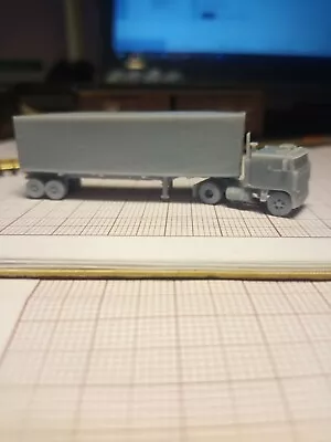 Z Scale Train Miniature Truck Ford W9000 (6 Wheels)  1966-73 And Trailer • $16