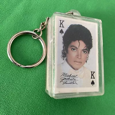 Vintage Michael Jackson Thriller Miniature 54 Playing Cards Keychain FULL SET • $18