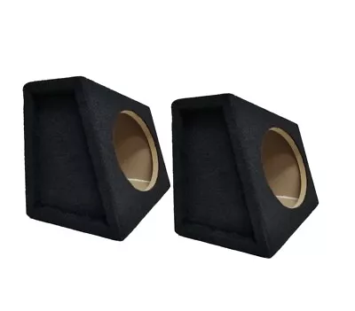 6X9 Angled Enclosure Box With Speaker Terminal Truck Box - Black (Pair) • $34.95