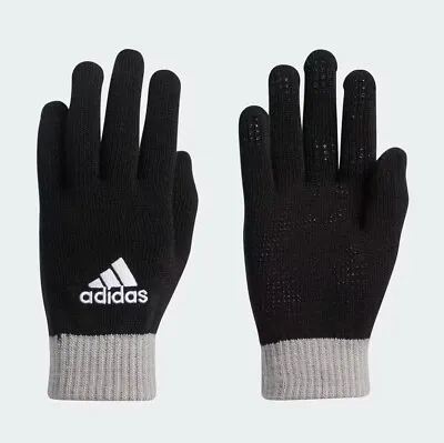 Adidas Mens Knit Gloves / Black / RRP £12 • £6