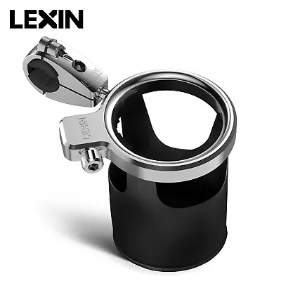 Adjustable Motorcycle Handlebar Cup Holder Drink Basket Mount For Harley NEW C04 • $37.99