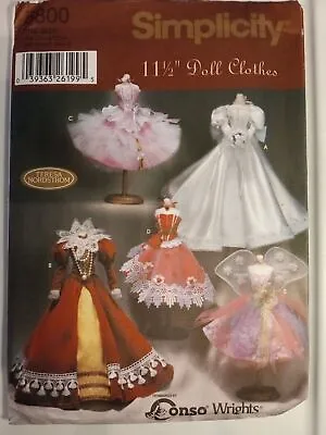 Simplicity 11 1/2  Doll Clothing Pattern Fit Barbie-type Fashion Doll-You Choose • $25.99